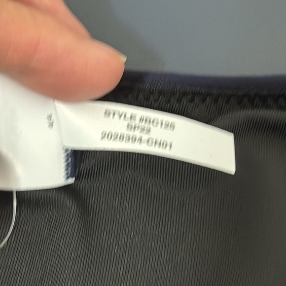 J. Crew Bikini Bottom Women's M Navy Curved Waist Cheeky New BC125 7844 - Picture 10 of 13